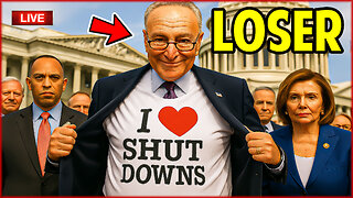 🔴 Schumer BUSTED Celebrating Democrat Shutdown!