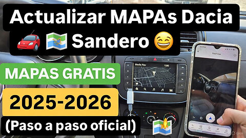 Actualizar MAPAS Dacia Sandero GRATIS 2025-2026 | Tutorial Oficial Paso a Paso