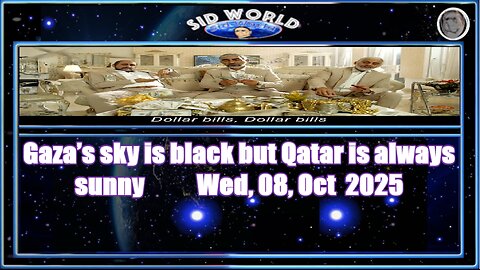 Gaza’s sky is black but Qatar is always sunny