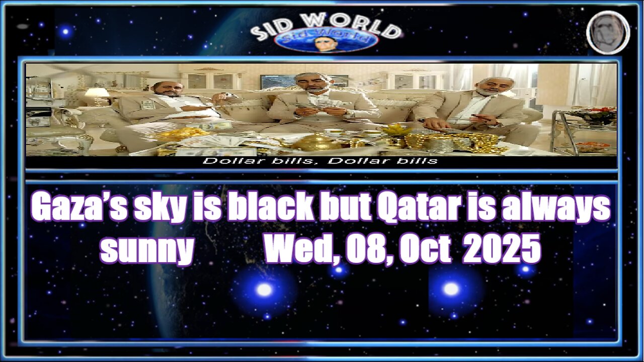 Gaza’s sky is black but Qatar is always sunny