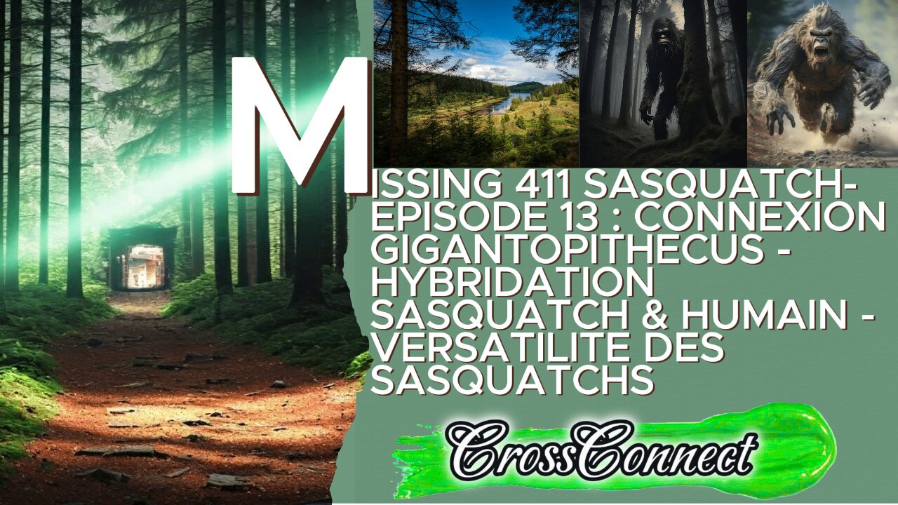 Missing 411 Sasquatch - EP 13 : Connexion avec Gigantopithecus / Sasquatch & Humain Hybridation