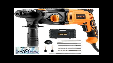 VEVOR Rotary Hammer Drill Corded Drills 1" 4 Modes SDS-Plus Chipping Hammers Review