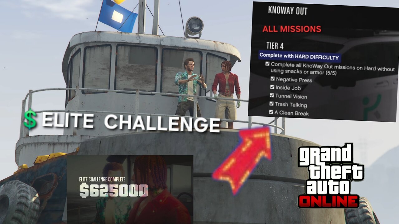 ALL 5 KNOWAY OUT missions on HARD difficulty Without using Snacks/Armor PLUS FINALE ELITE!