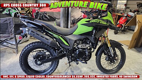RPS Cross Country 300. 26.82hp 302.5cc Bosch EFI Fuel Injected 6Speed Cheezy review, unbox and test