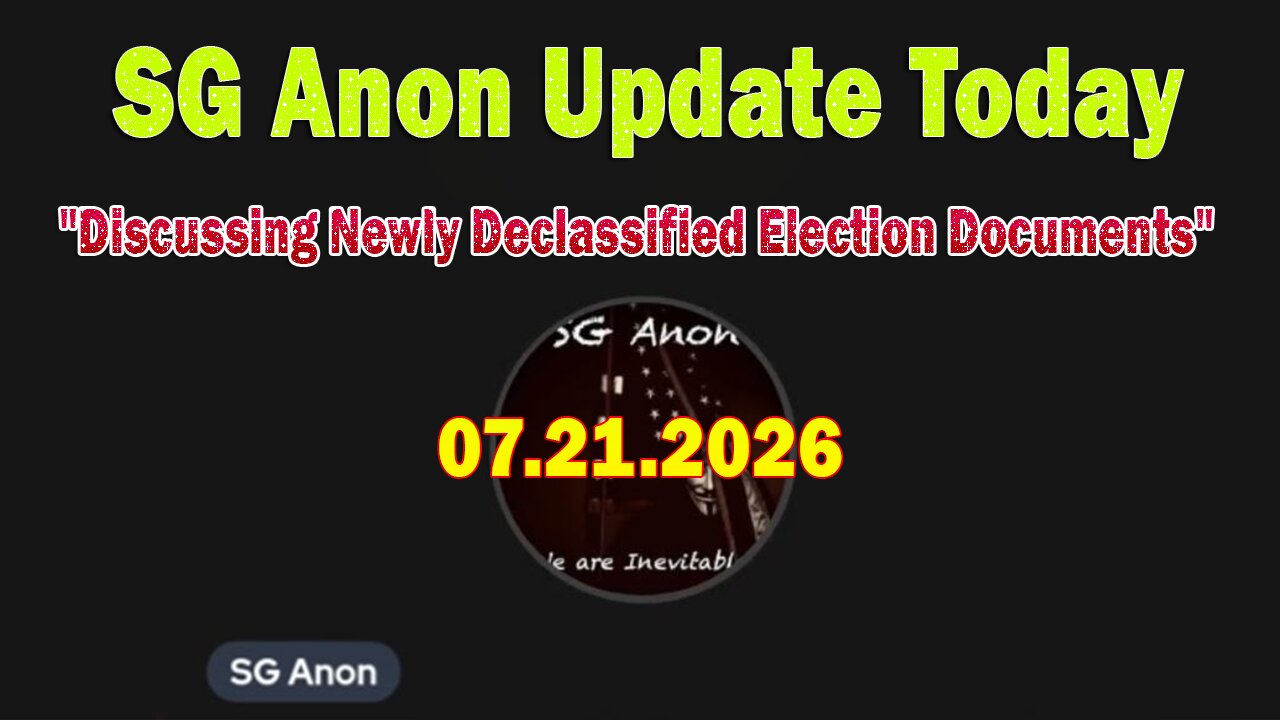 SG Anon Update Today: "Sits Down With Judah Ayers: Discussing Newly Declassified Election Documents"