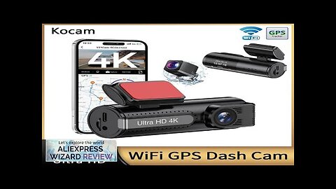 Ultra HD 4K Dash Cam Front and Rear Dual Lens WiFi Car Review