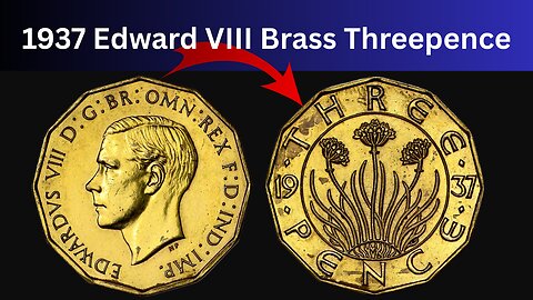 1937 Edward VIII Brass Threepence