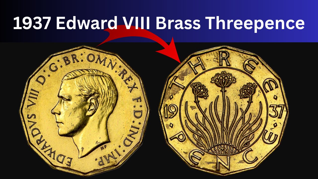 1937 Edward VIII Brass Threepence