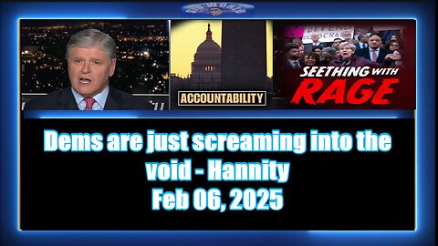 Dems are just screaming into the void - Hannity