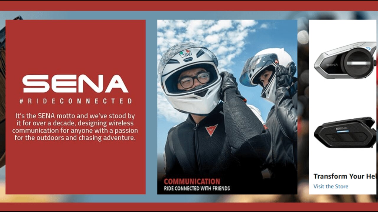 Sena Stryker Full Face Smart Helmet with Integrated Mesh