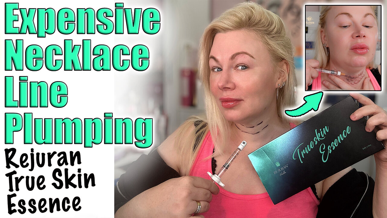 Expensive Necklace Line Plumping with Rejuran True Skin Booster! Code Jessica10 Saves you Money