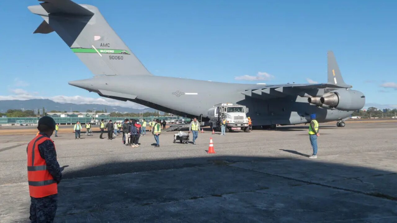 U.S. Military Planes Carrying Migrants Land in Guatemala