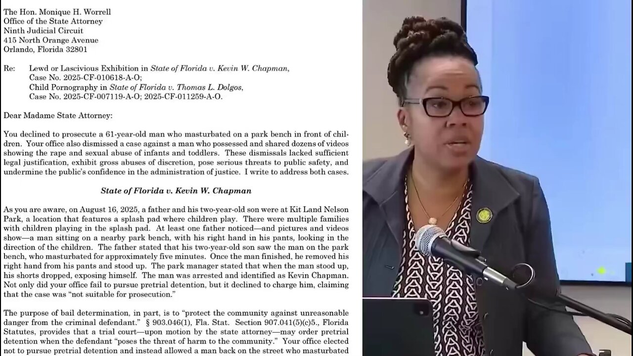 THIS LADY FROM FLORIDA SAID MEN WHO MASTURBATE IN PUBLIC IS NOT A IT'S NOT A BIG DEAL