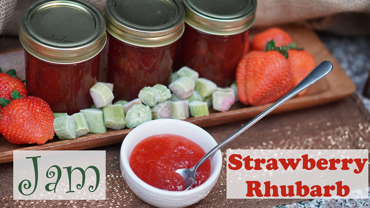 Strawberry Rhubarb Jam Canning Recipe