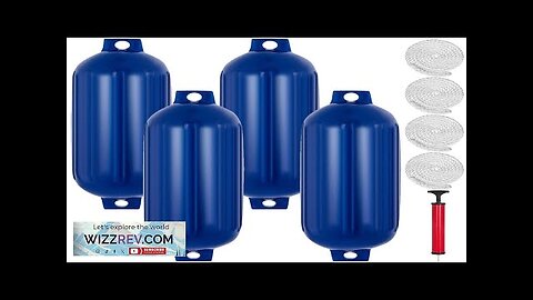 VEVOR Ribbed Twin Eyes Boat Fender Pack of 4 and Pump Review