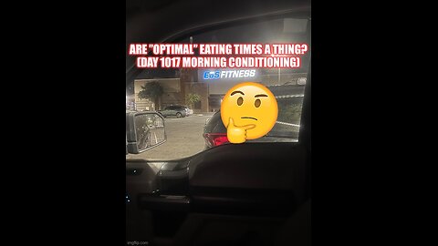 Are Optimal Eating Times A Thing? (Day 1017)