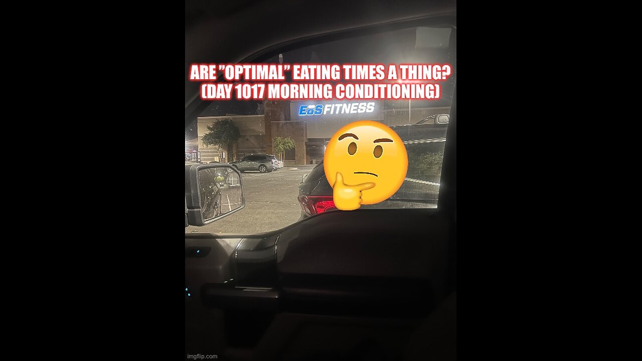 Are Optimal Eating Times A Thing? (Day 1017)