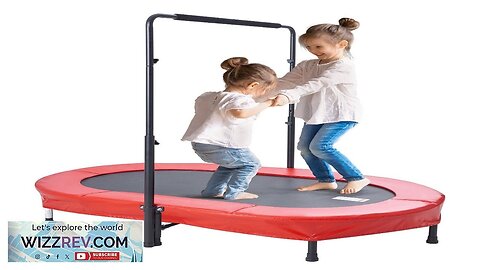 56" Trampoline for Kids Foldable Mini Toddler Trampoline Indoor Outdoor Review