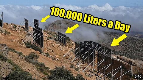 China's MIRACLE Water Catcher... Produces 100,000 Liters a Day in the Desert For FREE!
