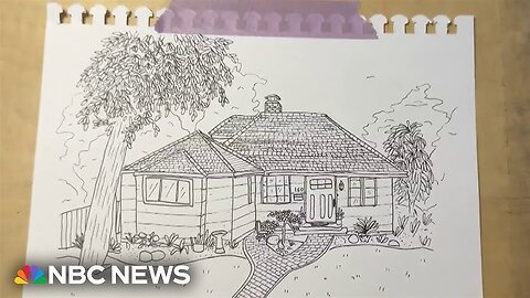 Artist sketches homes lost in L.A. fires