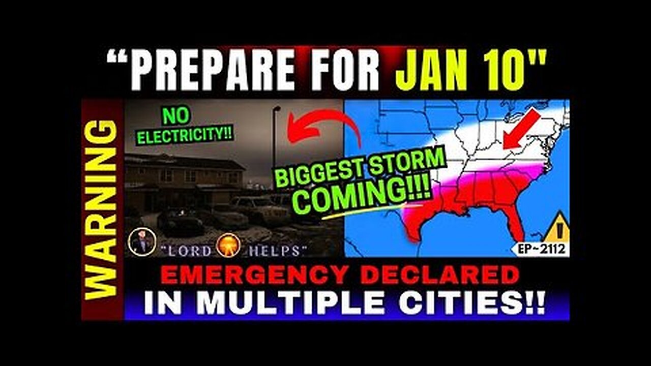 PREPARE NOW “The biggest winter storm is coming” Today's Prophecy