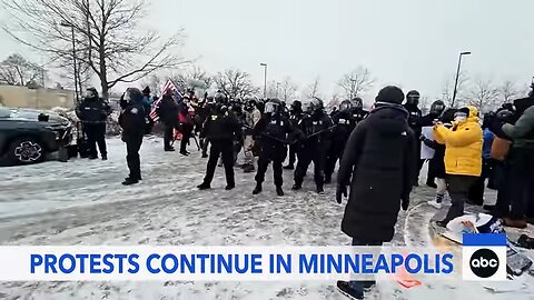 Protesters clash with federal agents in Minneapolis