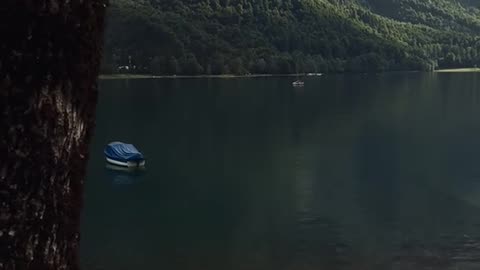 Dark day in Swiss alps