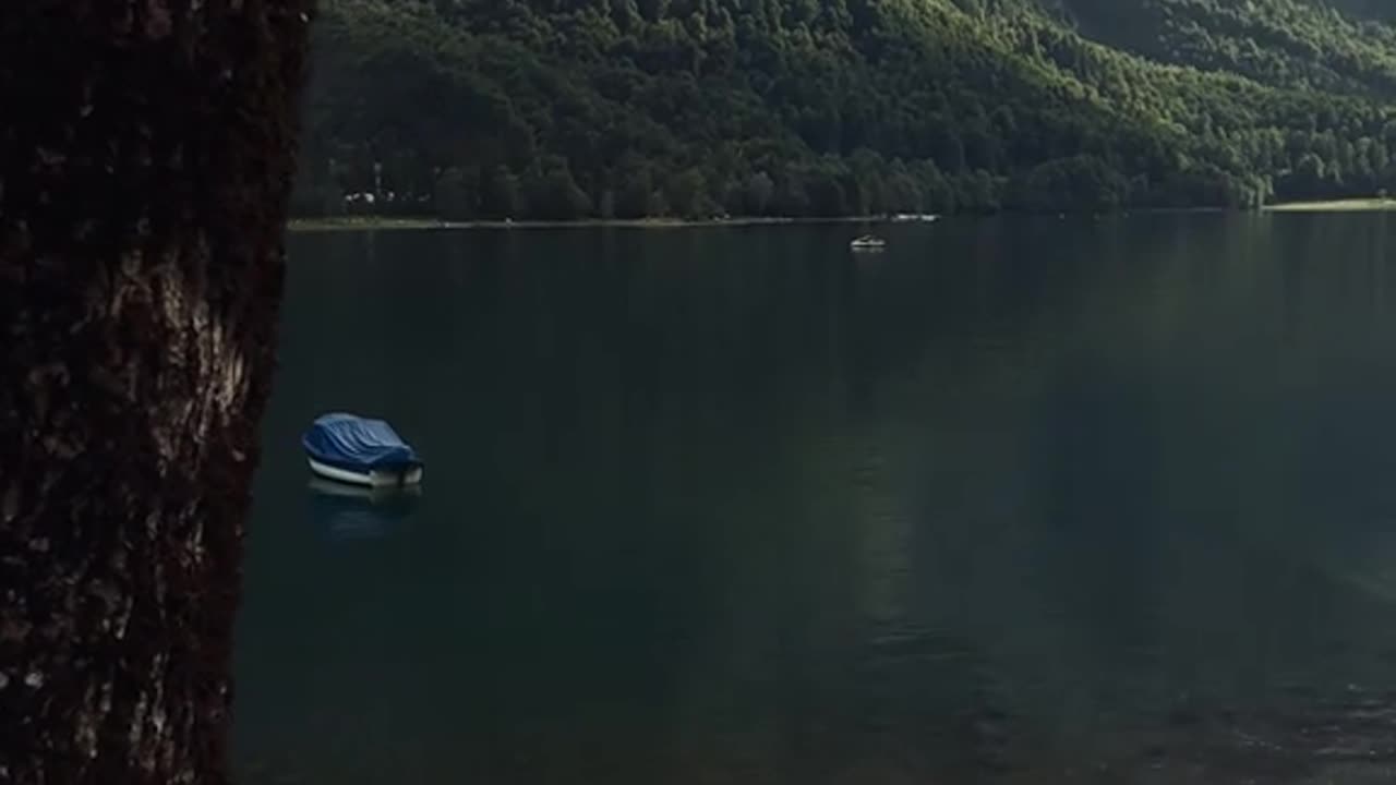 Dark day in Swiss alps
