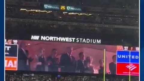 Loud Boos As Trump Swears In Troops At Commanders-Lions Match