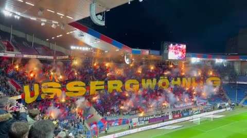 FC Basel 1893 (fantastic display created by the 'BEBBI')