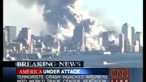 911 Tom Clancy Coverage of the WTC 7 Collapse CNN 535 PM 9 11 2001