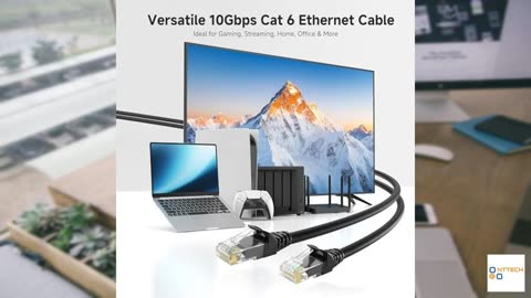 Cable Matters 10Gbps Snagless Cat 6 Ethernet Cable 20 ft in Black