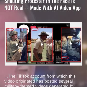 Fact Check: Video Showing "Sergeant Pepper" Spraying A Shouting Protester In The Face Is NOT Real