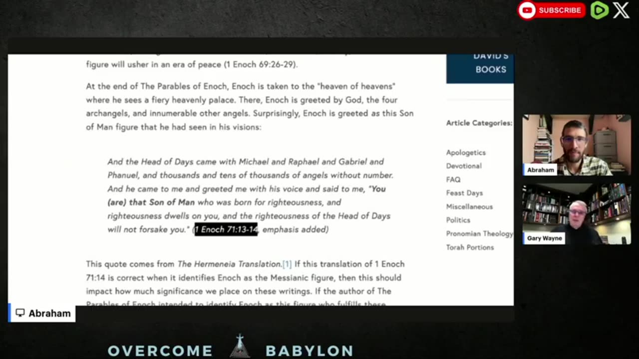 The REAL Truth About the Book of Enoch, the Essenes, & Freemasons w/ Gary Wayne by Gary Wayne