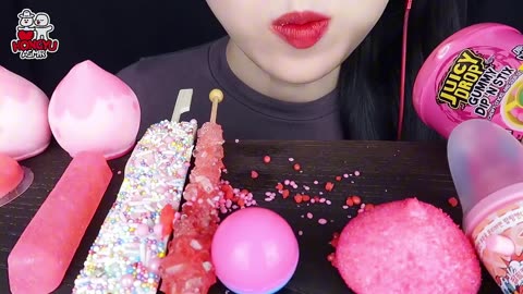 ASMR Pink Candy and Jelly | Relaxing and Satisfying Sounds