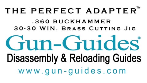 .360 BUCKHAMMER BRASS CUTTING JIG. 30-30 Win. to .360 BHMR Gun-Guides.com
