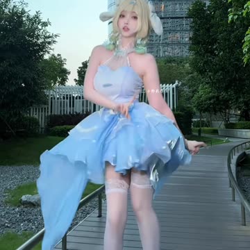 Dainty Azure Gown Lascivious Twerk | Daily Beauty EP 757