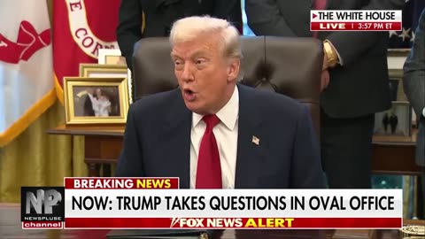 “President Trump Answers Reporters Following U.S. Ambassador to India Ceremony”