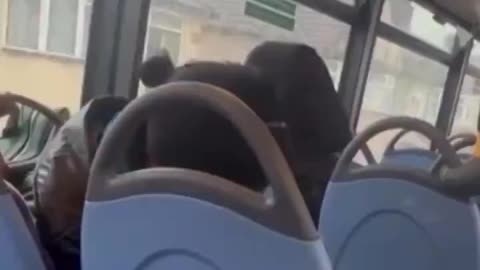 Muslim man harasses a woman on a London bus for eating her lunch while he is