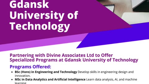 Empower Your Future with Divine Associates Ltd at Gdansk University of Technology