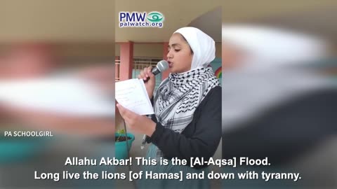 Palestinian Children Glorify Hamas Atrocities