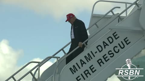 WATCH: President Trump Lands in Miami, FL on Air Force One