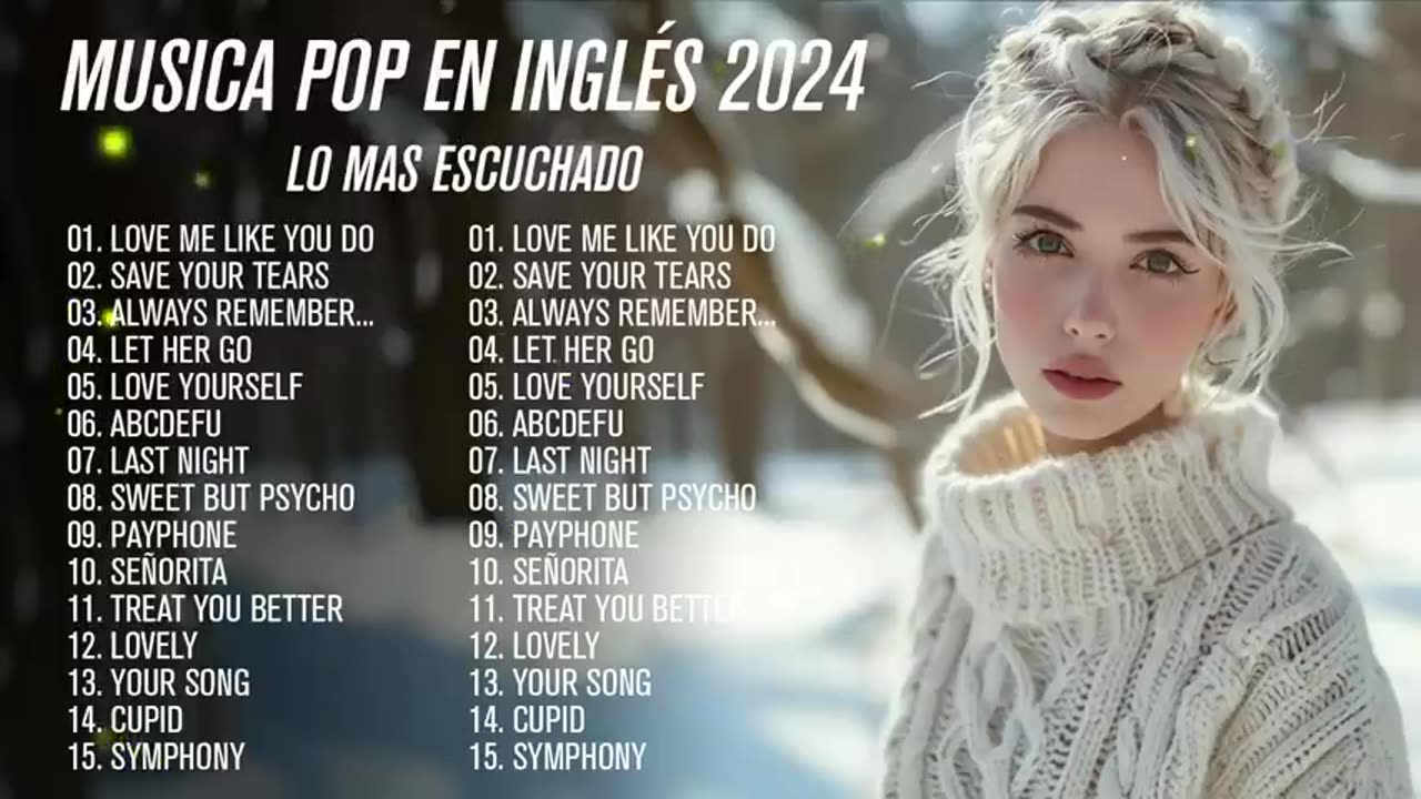 Music In English 2024 Lo Mas Escuchado - Pop Songs - 200 Best Songs From The Last Decade