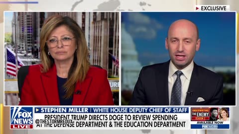 Stephen Miller "Draining the swamp is not just a topic of conversation, It is a mission".