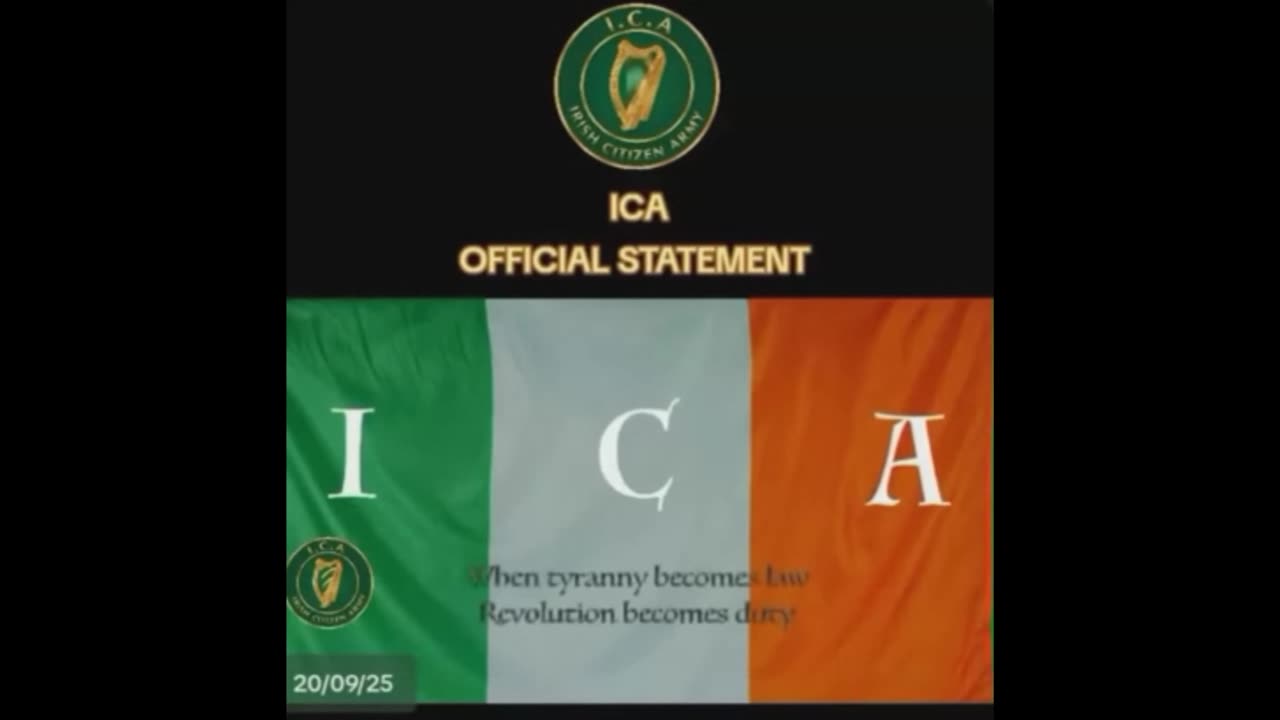The Irish Citizen Army. June 7th 2025