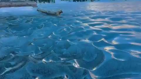 Icy Waves Frozen in Time at Dream Lake, Rocky Mountain National Park.
