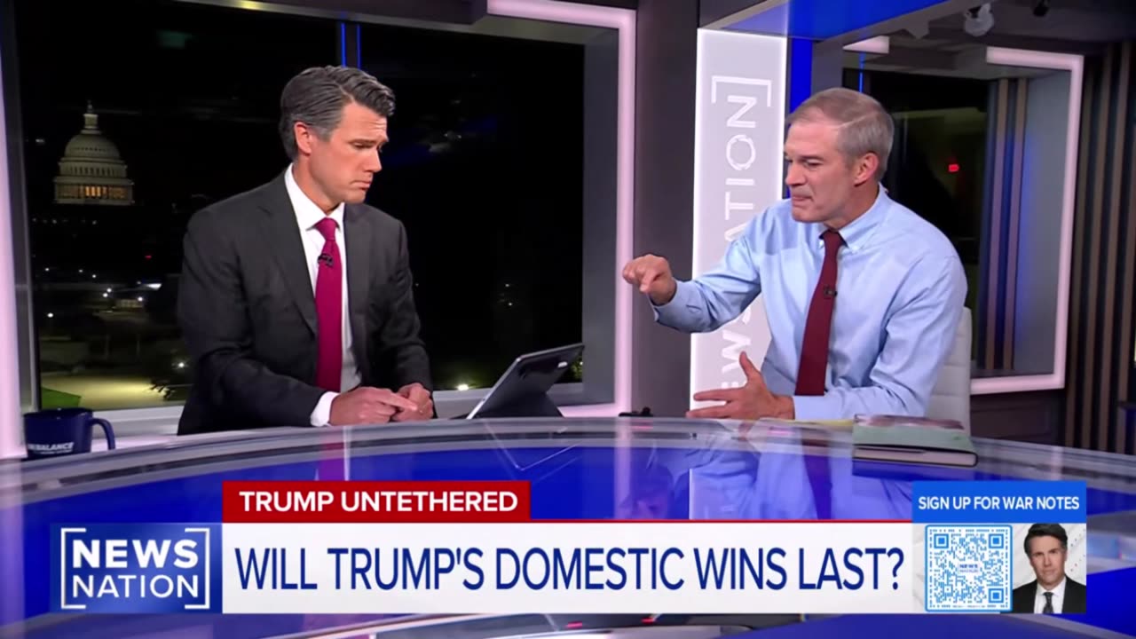 Chairman Jordan Praises Trump's Efforts on Tax Cuts, Border Security, and the Israel Peace Deal