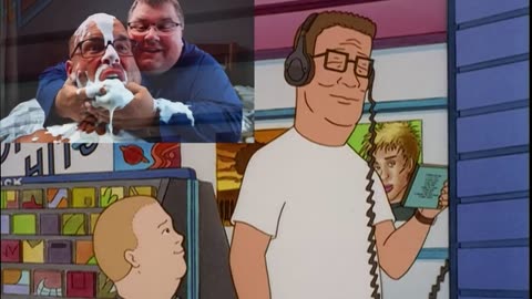 Hank Hill listens to Mickey loves Kevin