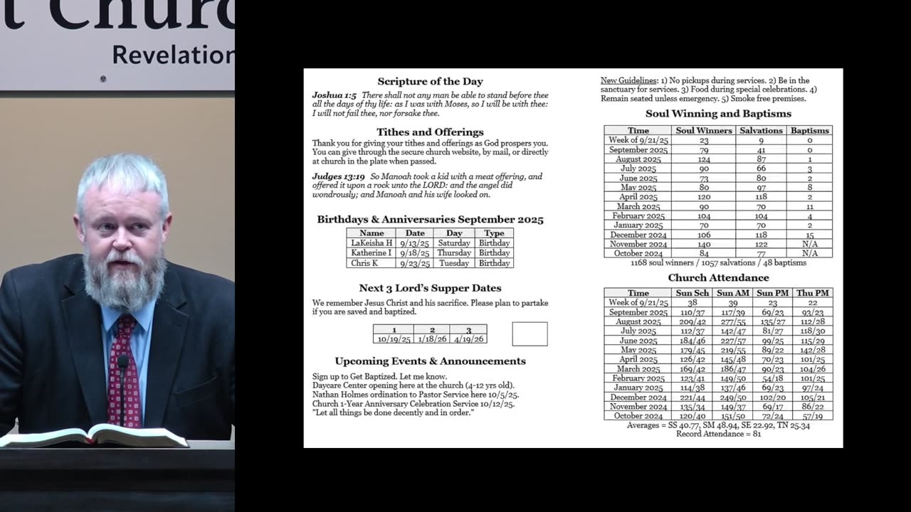 Sunday School - 9/28/2025 - Be Strong and Courageous: Joshua 1’s Divine Commission