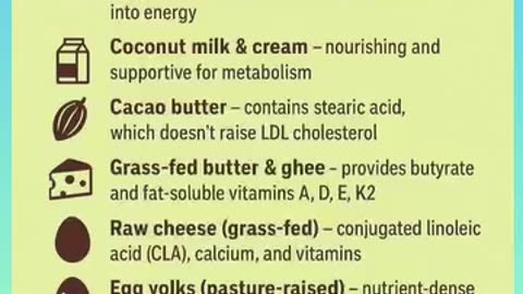 The Healthy fats | Glucose replacements